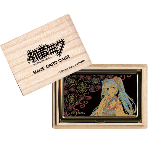 マジカルミライ2018で出品した蒔絵カードケースゴールド