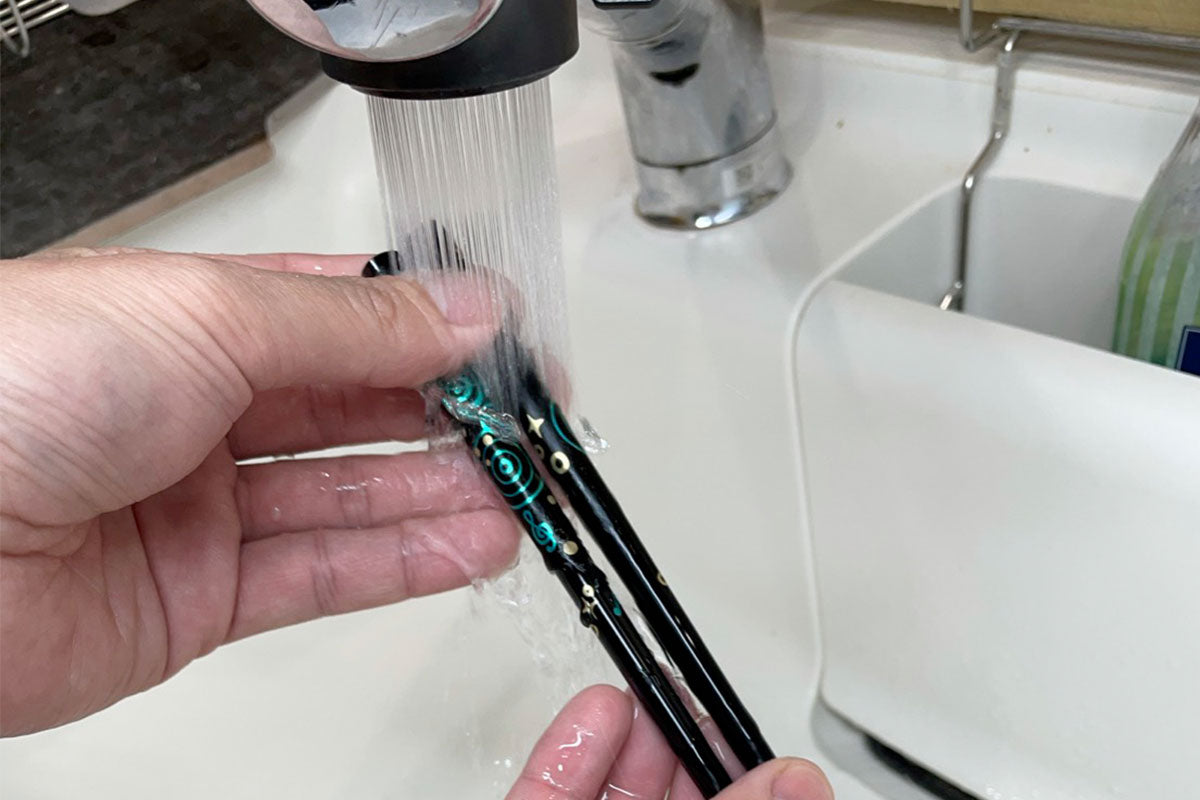 蒔絵おはしのすすぎ方