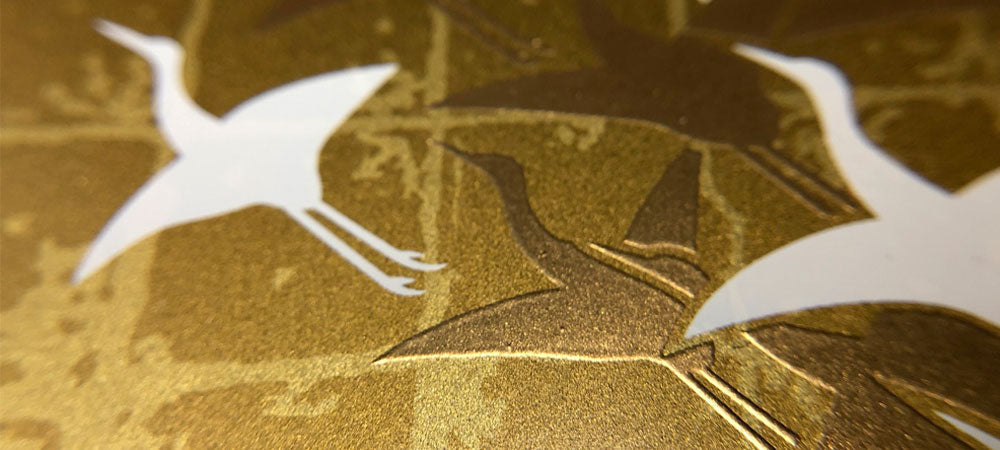 蒔絵朱印帳の特徴的な金の表現